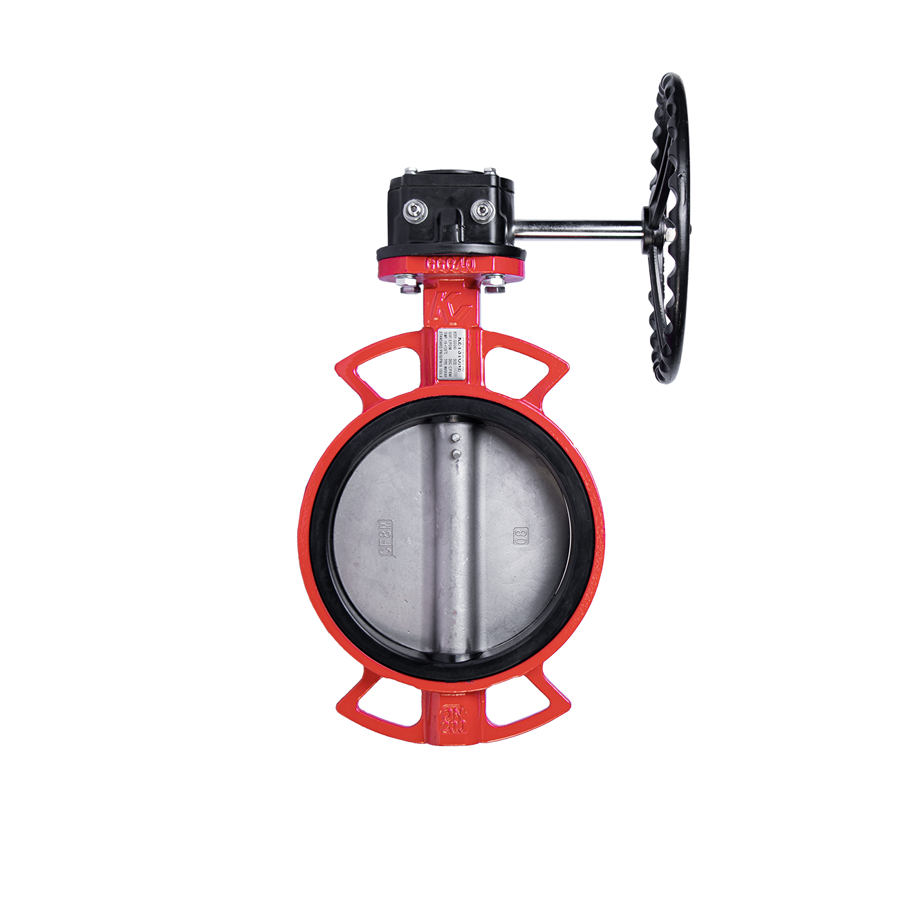 شیر پروانه‌ای بدنه چدنی با دیسک استیل 304 |مقاوم و کاربردی | بردیا صنعت