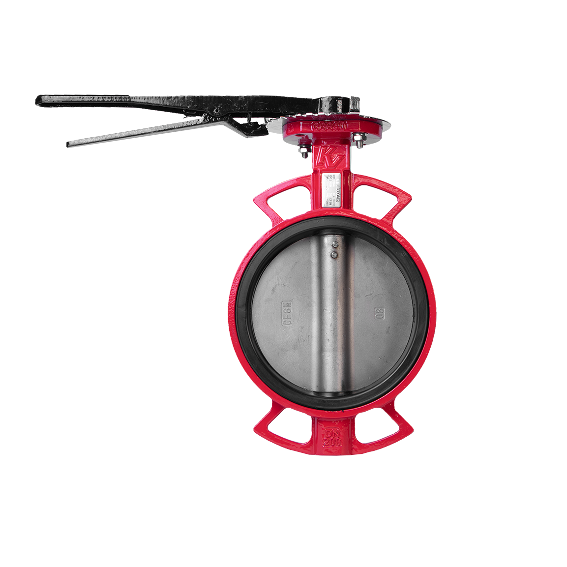 شیر پروانه‌ای بدنه چدنی با دیسک استیل 304 |مقاوم و کاربردی | بردیا صنعت